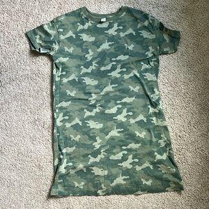 Camo shirt dress